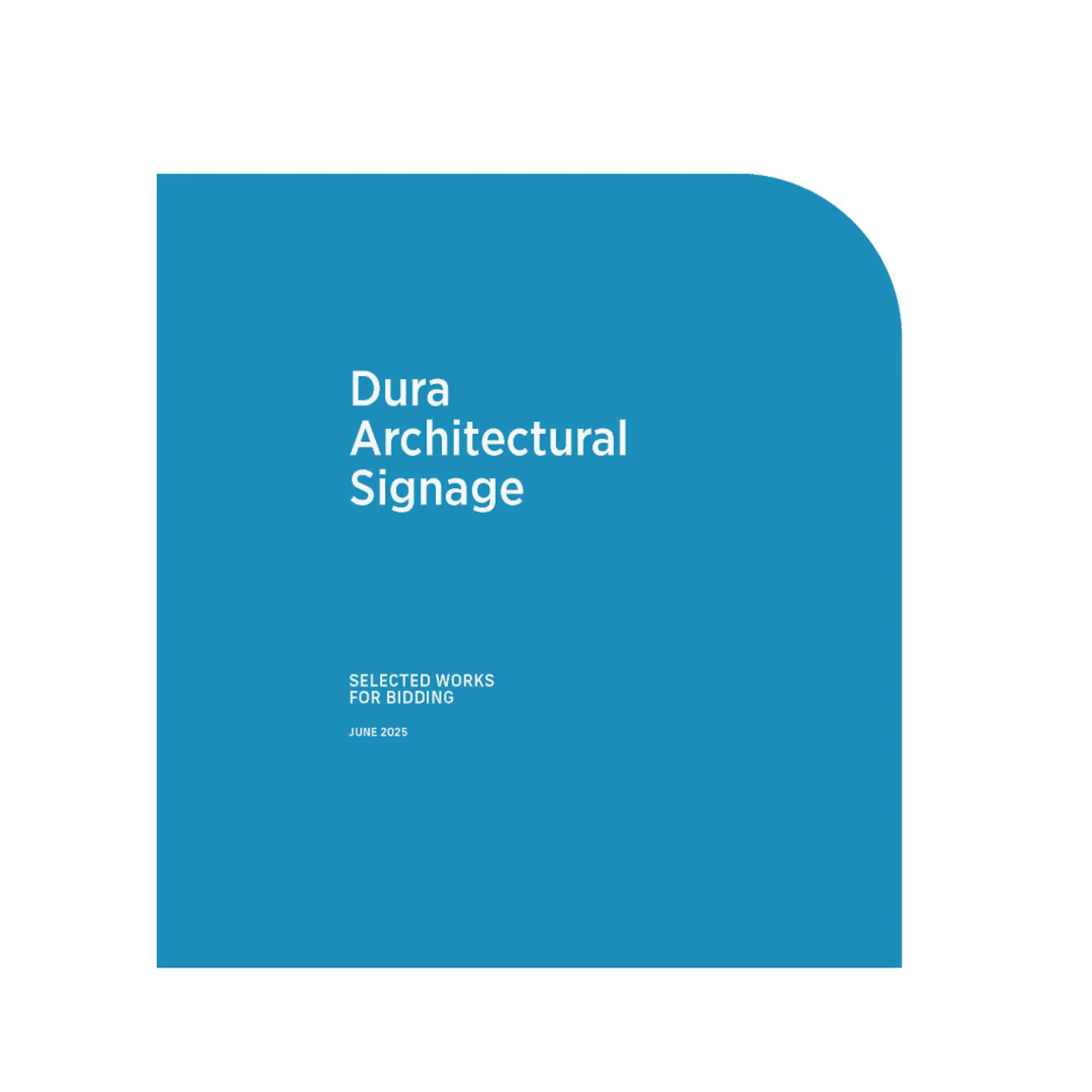 The booklet cover: Selected Works for Bidding, June 2025